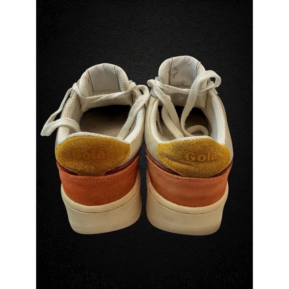 Gola Superslam Blaze CLB334 Women’s Sneakers US 6.5 EU 37.5 White Gold Suede - Picture 6 of 9